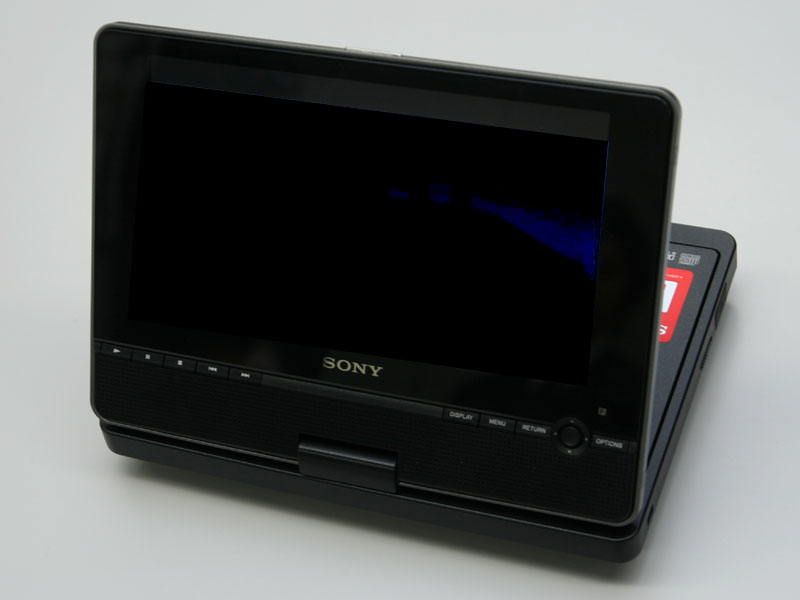 Illustration for article titled Sony DVP-FX850 Portable DVD Player: It's Shiny, It Swivels, It Supports USB Media